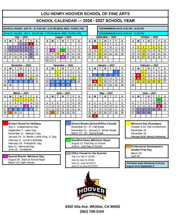 2026-27 Calendar
