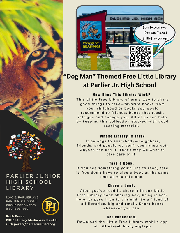 English Flyer for Little Free Library
