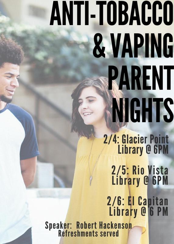 Anti-Vaping Parent Night Flyer
