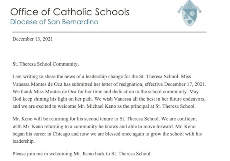 Special Letter from OCS Featured Photo