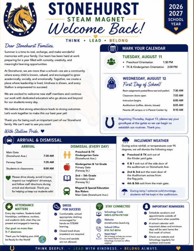 Information on Returning to School