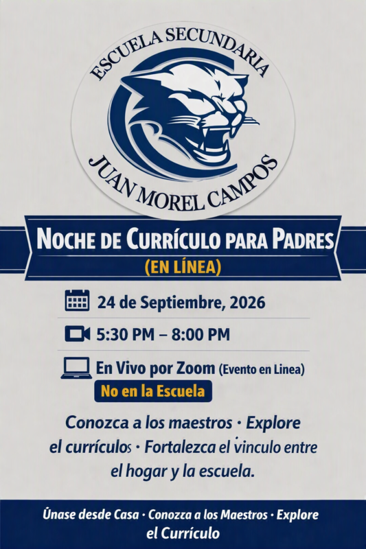 CURRICULUM NIGHT SPANISH