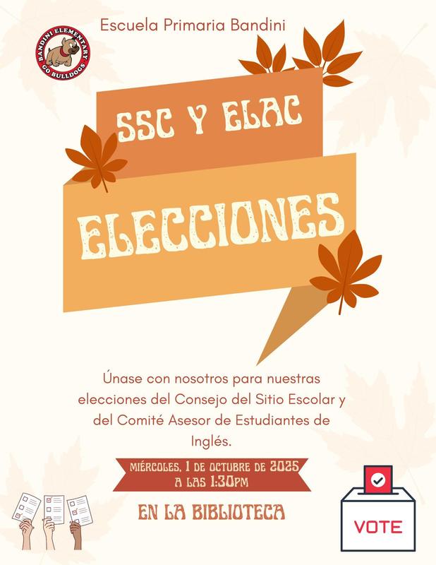 Junta de Padres para Elecciones de SSC y ELAC
