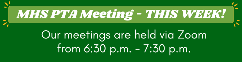 MHS PTA Monthly General Meeting - Wed. Mar. 4 @ 6:30pm