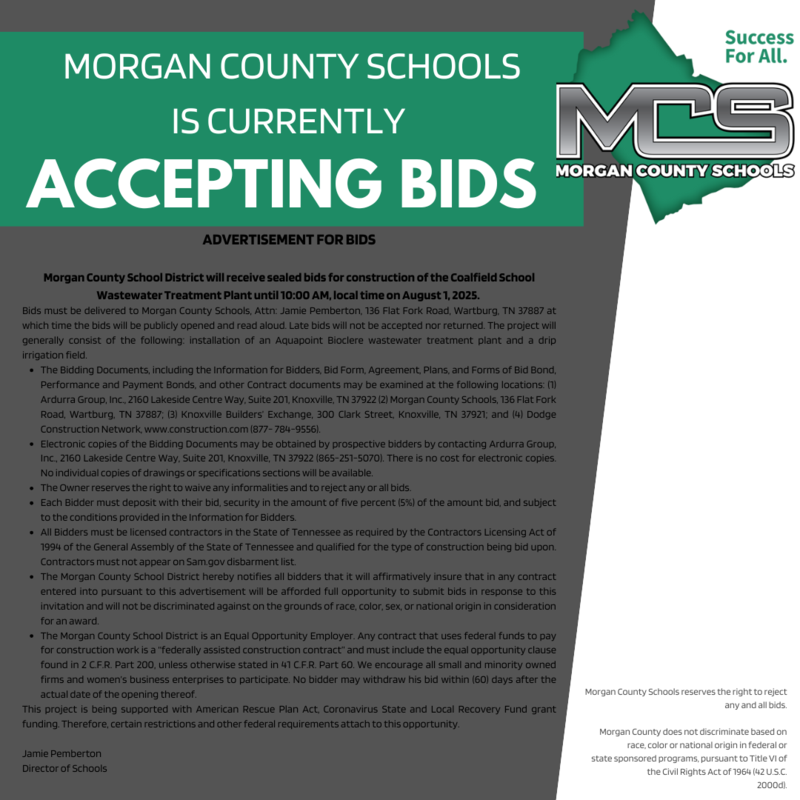 Coalfield Wastewater Treatment Plant Bid Information