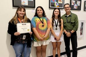 Mountain Valley Middle artists for fall art show