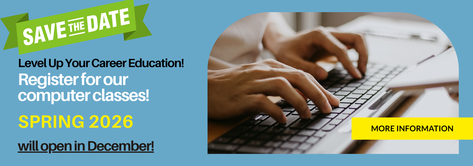 Save the Date and register for computer classes in December!