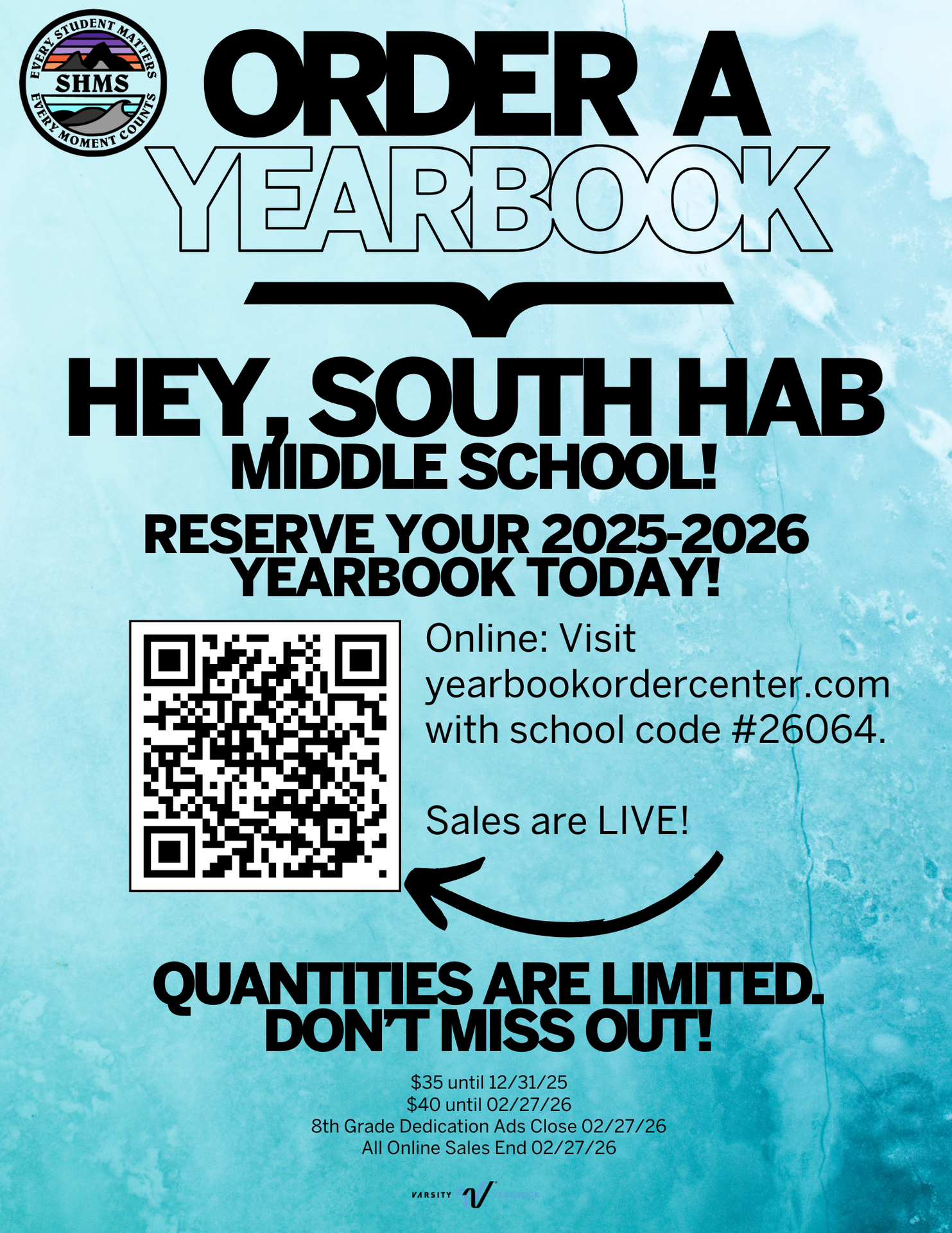 Yearbook Ordering Information - English
