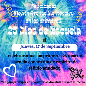 25 day of school SPANISH
