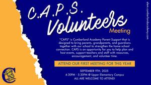 CAPS volunteer information