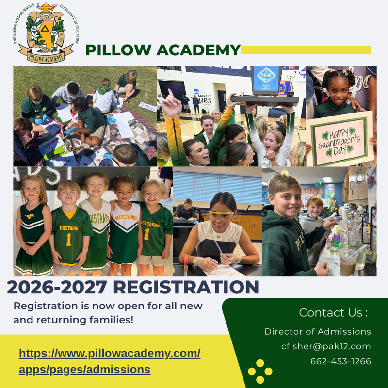 Registration for the 2026-2027 School Year is Now Open!