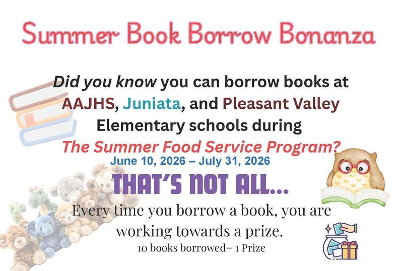 Summer Book Borrow Bonanza Flyer