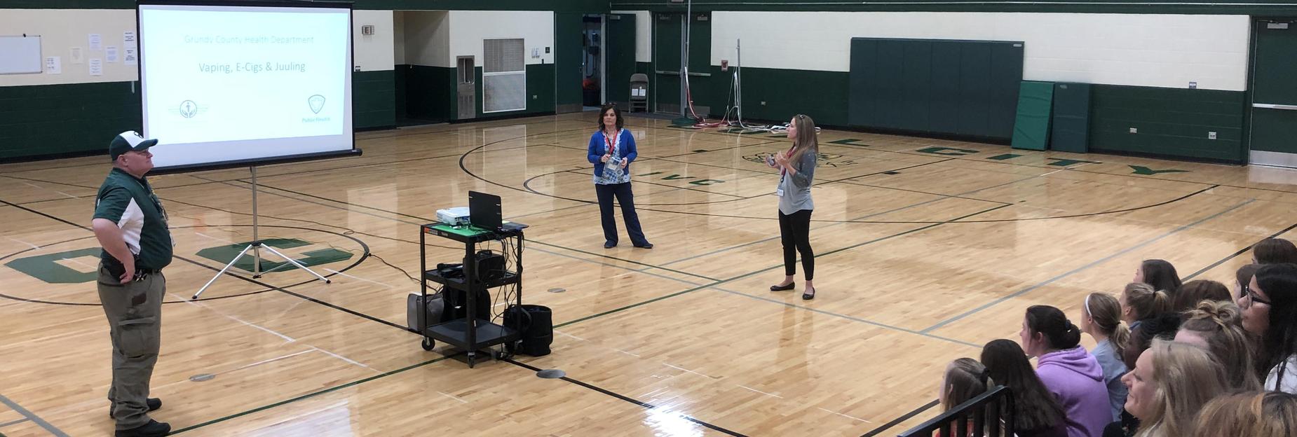 Presentation in the gym