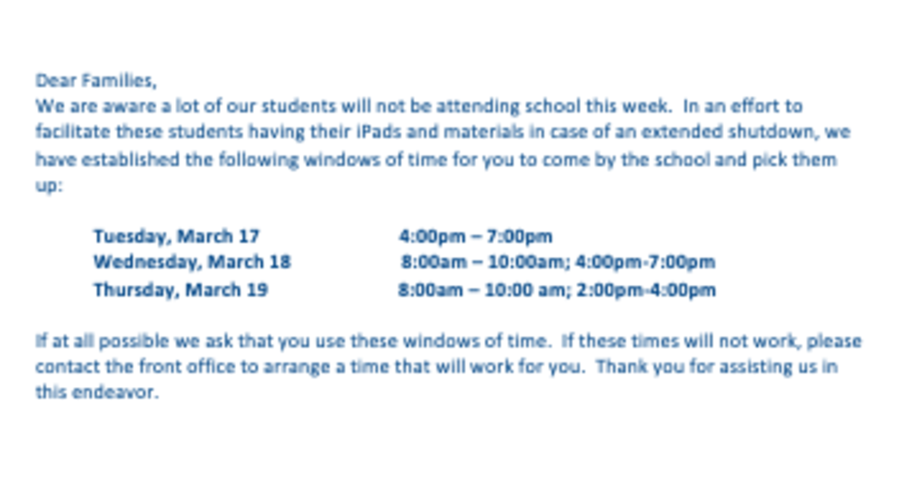 device pickup info