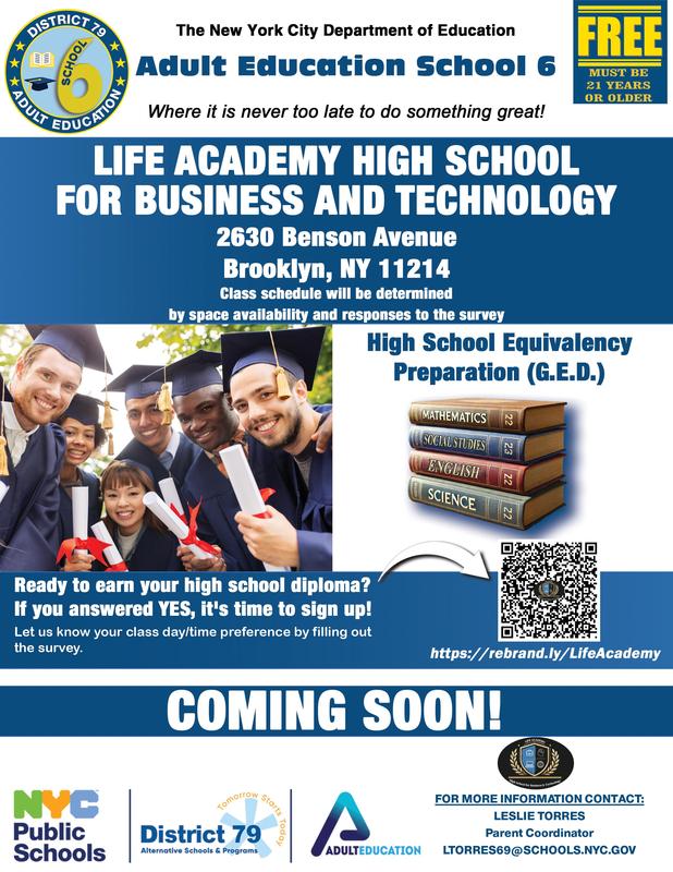 LIFE Academy is looking into bringing Adult Education classes for our parents & families, but we need your help! Complete the interest survey to let us know you’re interested:  https://rebrand.ly/LifeAcademy