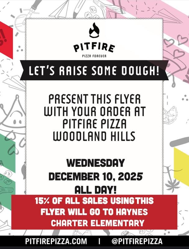 Pitfire Pizza Fundraiser- Dec.10th