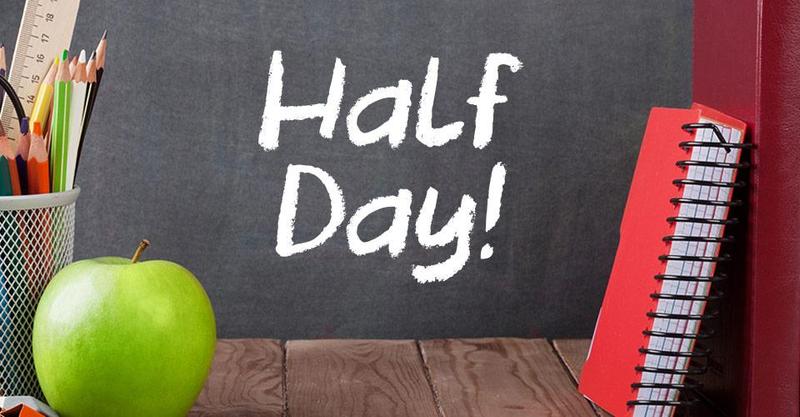 REMINDER - Half Day this Friday 1/14/21 Featured Photo