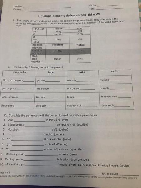 Spanish 2           9-14-2020. .jpg