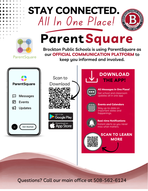 Flyer promoting the new ParentSquare app