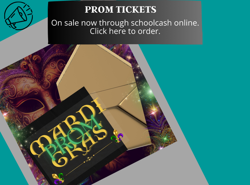 Prom tickets on sale now