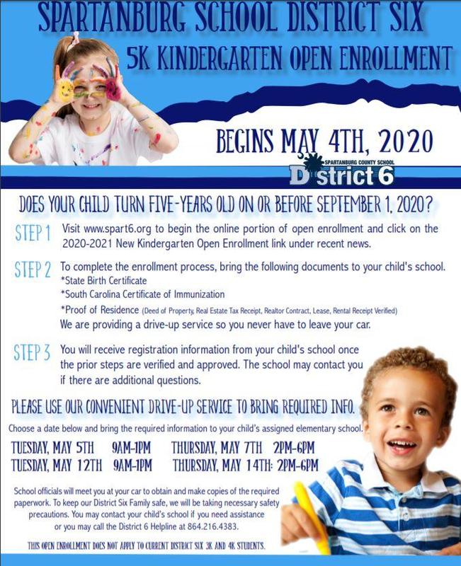 Kindergarten Registration flier