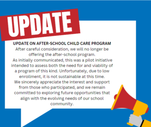 Discontinued Child Care Program Graphic