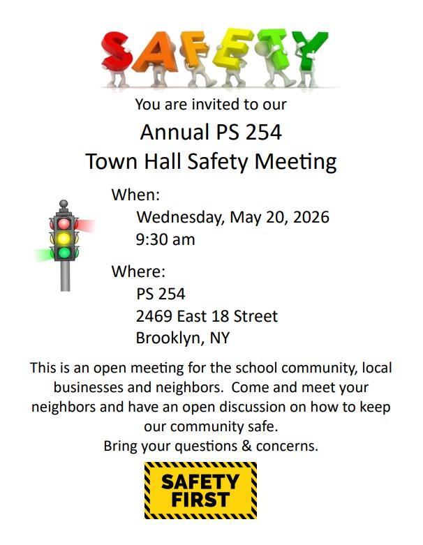 Annual PS 254 Town Hall Safety Meeting