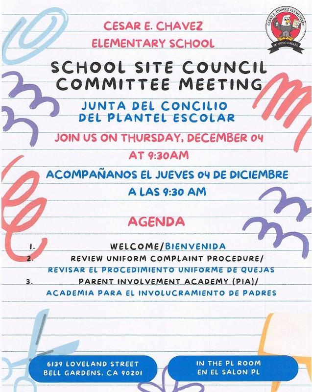 School Site Council Meeting