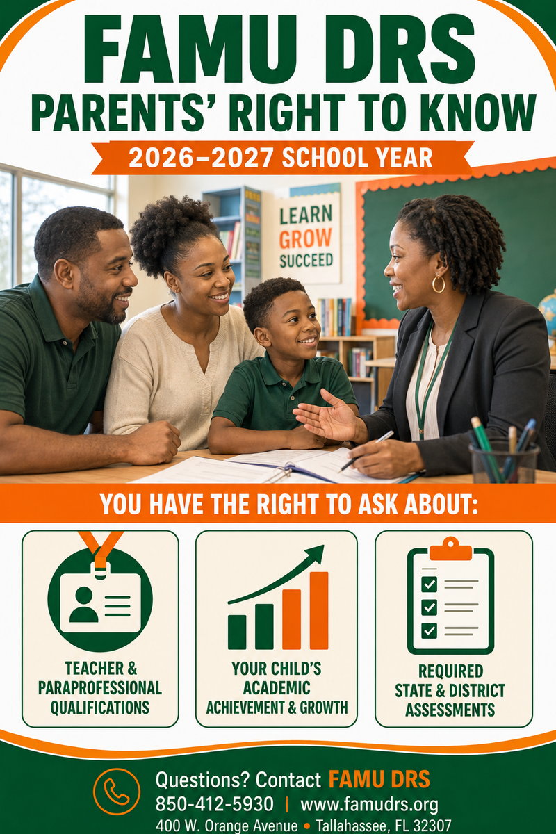 FAMU DRS Parents Have the Right to Know Featured Photo