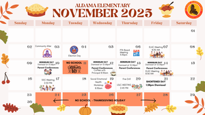 Calendar for November