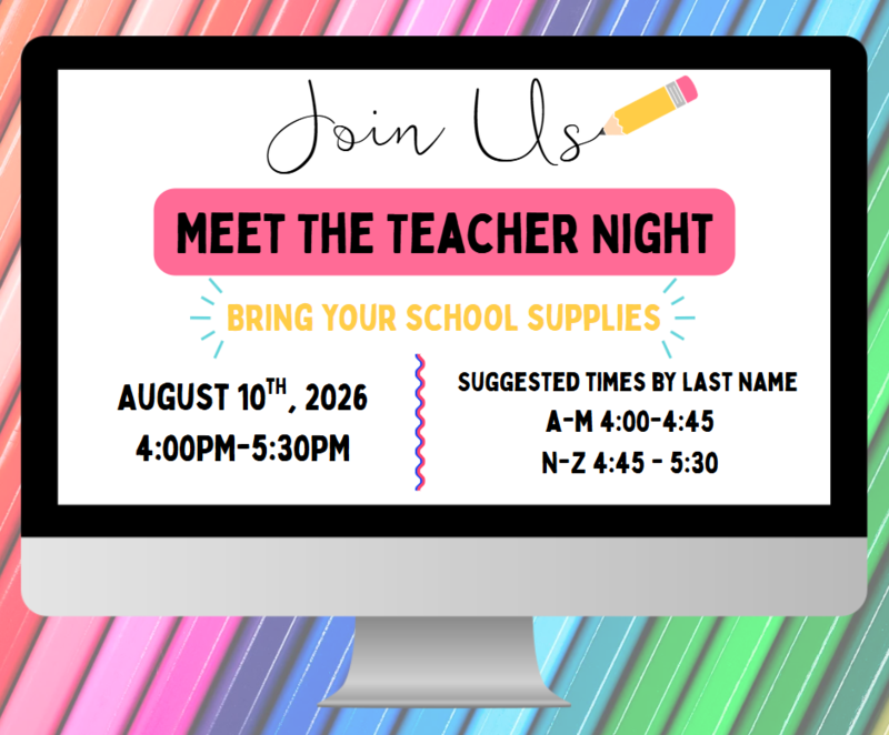 Meet The Teacher Night 2026/2027!