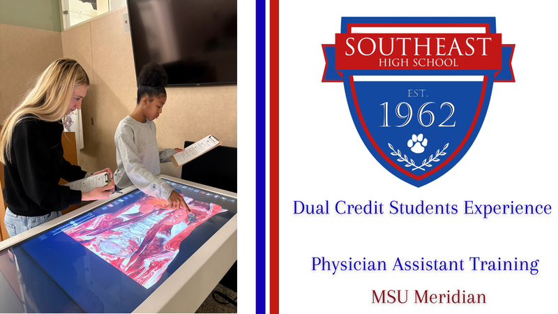 Southeast High Dual Credit Students Physician Assistant Training Review at MSU Meridian