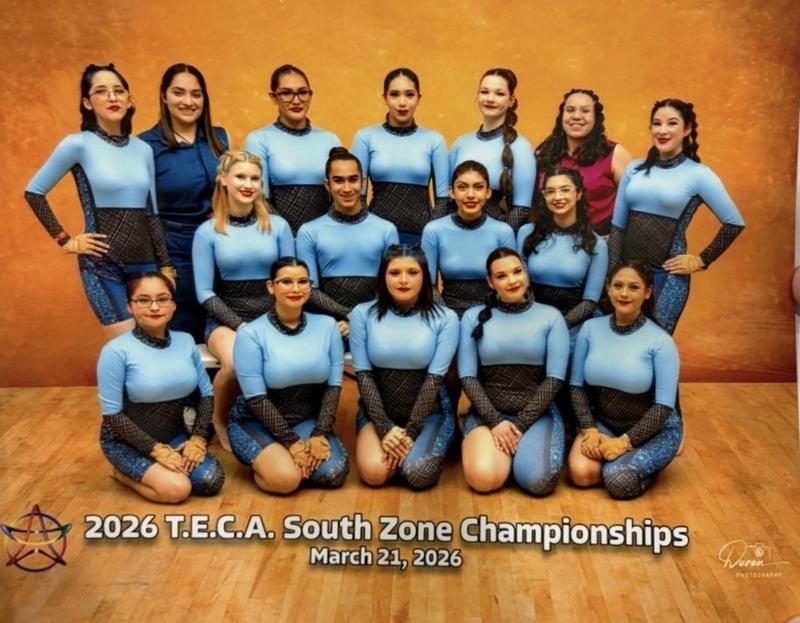 Group photo of color guard team