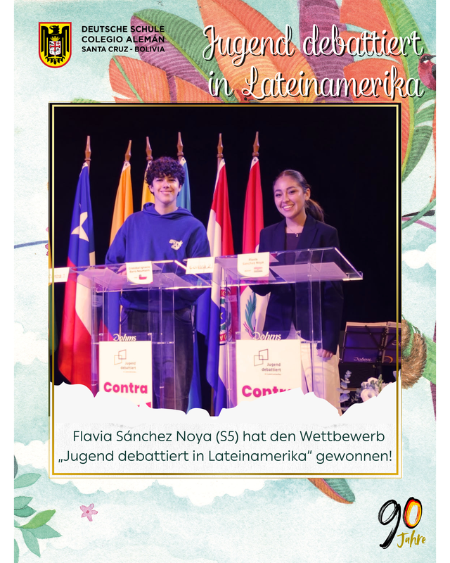 Herzlichen Glückwunsch an Flavia Sánchez Noya zu ihrem klaren Sieg bei "Jugend debattiert"! 🏆🗣️ Featured Photo