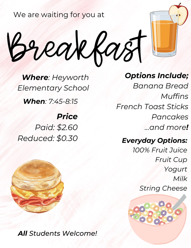 Breakfast Available At Heyworth Elementary School Featured Photo