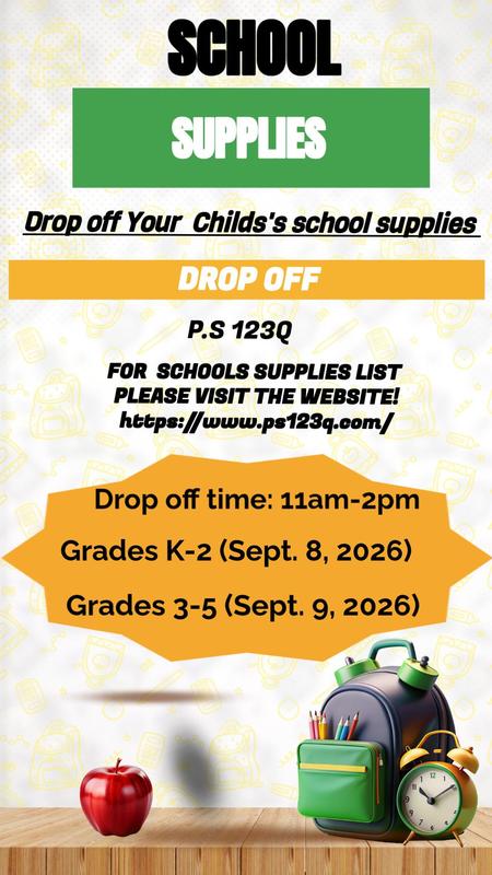 School Supply Drop Off