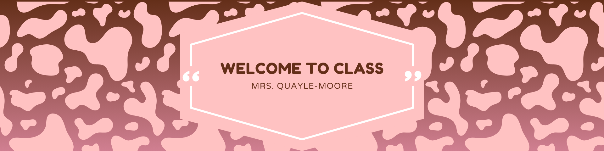 Welcome to Class