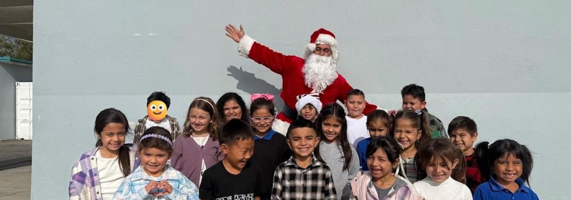 School visit from Santa