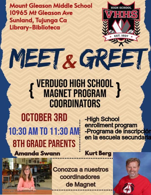 Meet & Greet flyer