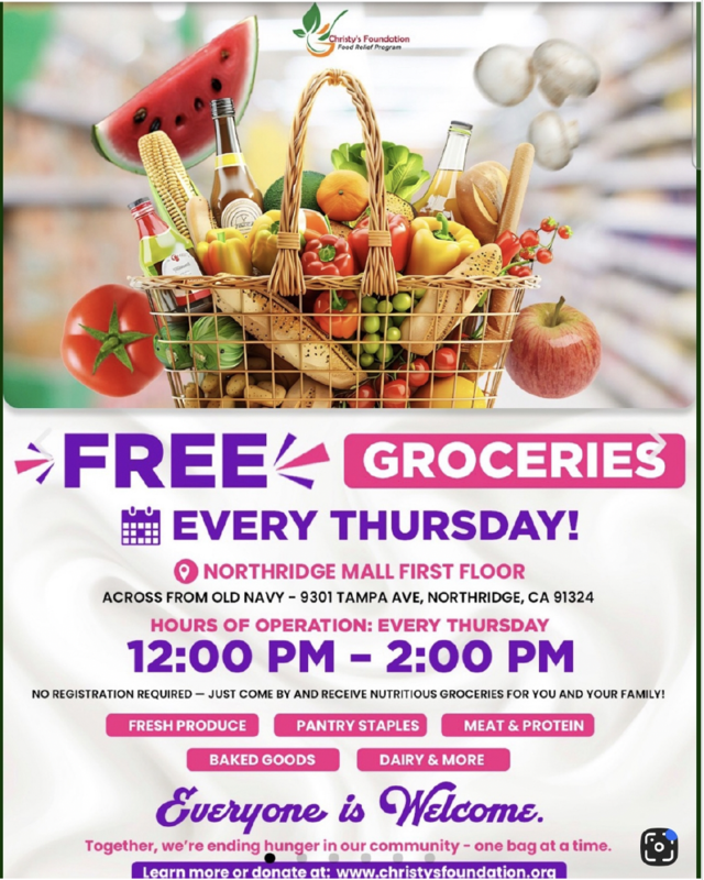 Free Groceries Every Thursday