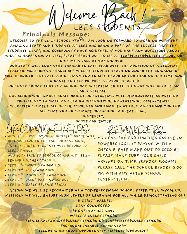 Sept Newsletter