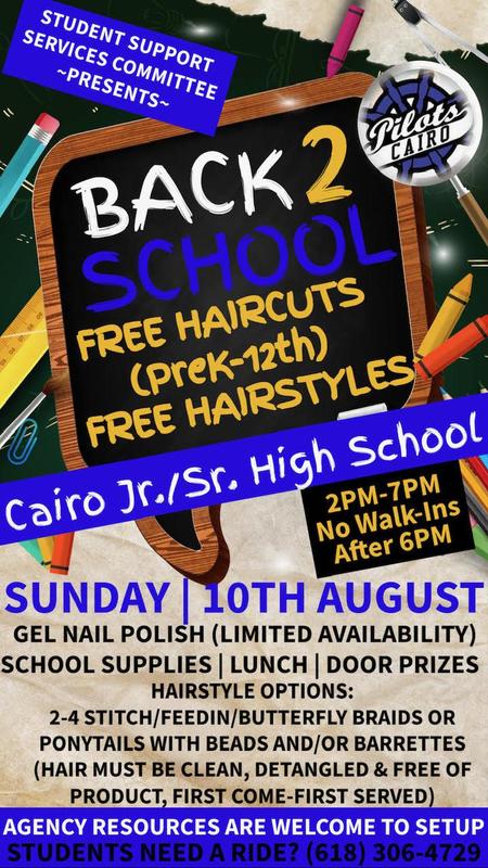 Back2School - Free Haircuts/Hairstyles (PreK-12th) - Sunday, Aug 10th 2PM-7PM
