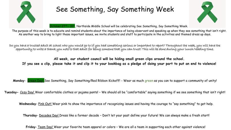 See Something Say Something Week Oct 27-31st Featured Photo