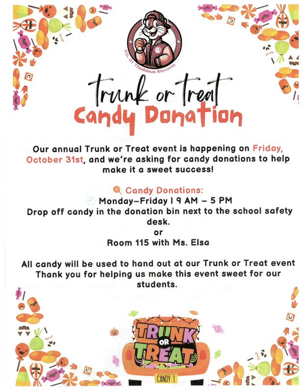 Trunk of Treat Flyer. English