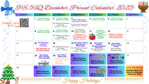 December Parent Calendar 2025