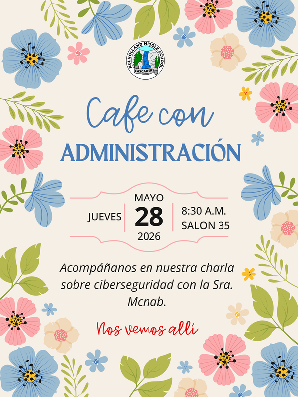 Cafe con la directora - mayo 2026