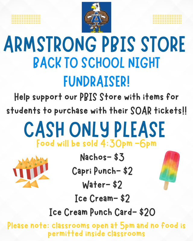 PBIS STORE FLYER BACK TO SCHOOL NIGHT