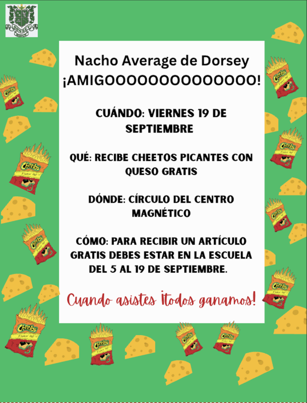 Dorsey Nacho Average Flyer Spanish