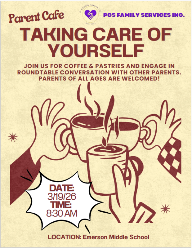 Parent Cafe Meeting / Reunión de café para padres