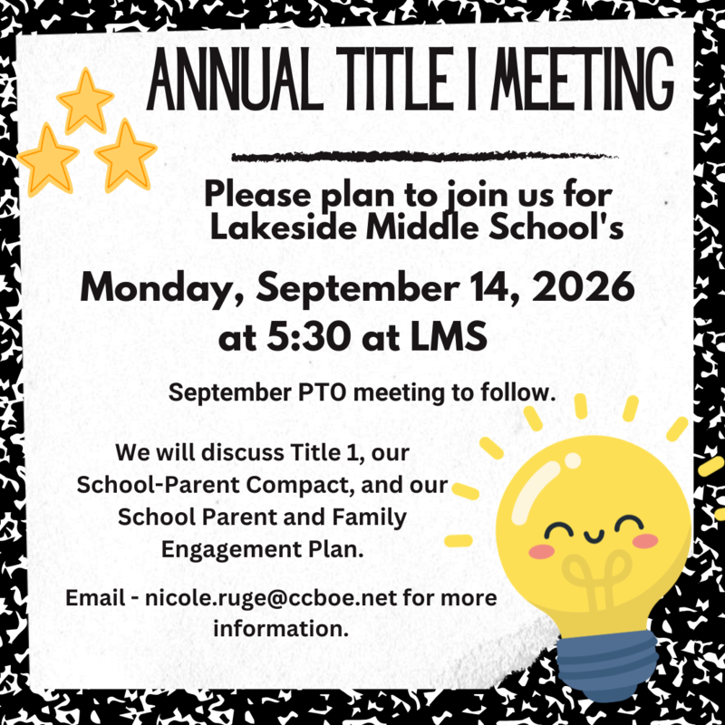 Title I meeting flyer